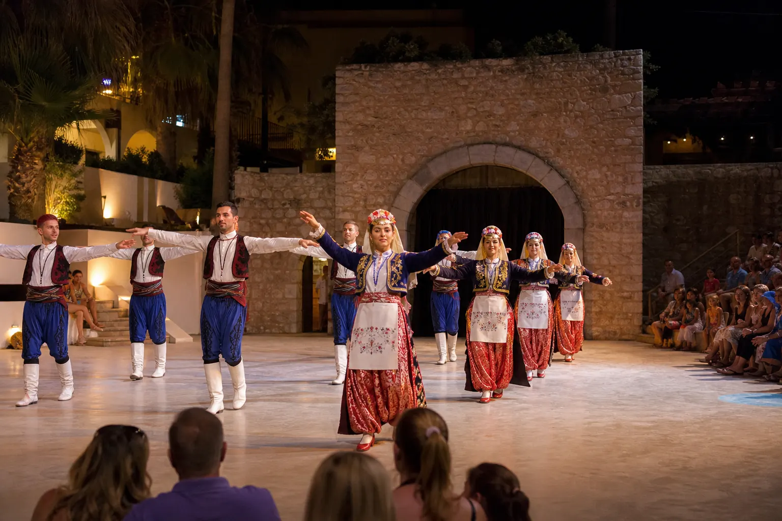 Antalya yakınlarında Anadolu Ateşi gösteri sahnesi